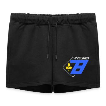 Yvelines - Women’s Premium Organic Sweatshorts - black - Front - AI Model Female 172 light (172cm)