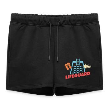 Les sauveteurs adorent les nageurs sauveteurs - Short de survêtement femme premium - noir - Devant - AI Model Female 172 light (172cm)
