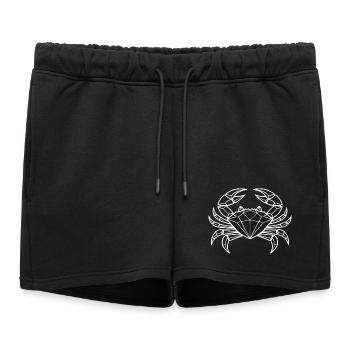 Cancer – Protection & Strength - Women’s Premium Organic Sweatshorts - black - Front - AI Model Female 172 light (172cm)