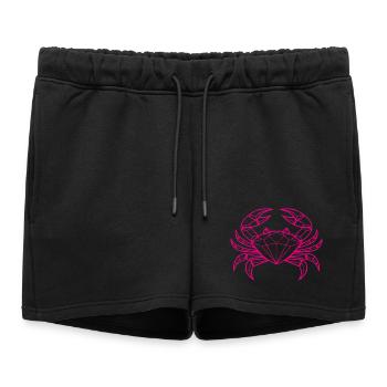Cancer – Protection & Strength - Women’s Premium Organic Sweatshorts - black - Front - AI Model Female 172 light (172cm)