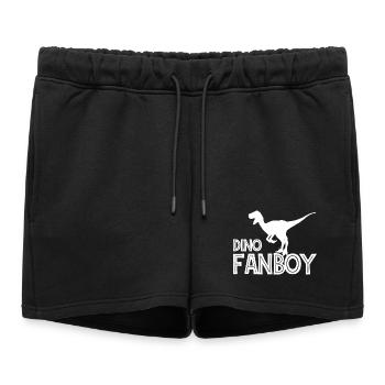 Dino Fanboy Pour Fan De Dinosaures - Short de survêtement femme premium - noir - Devant - AI Model Female 172 light (172cm)