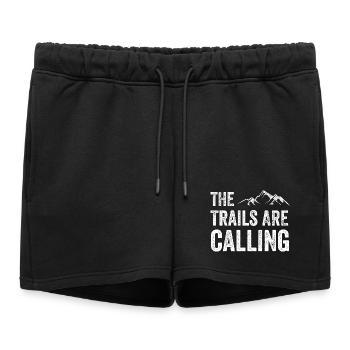 Les sentiers vous appellent - Short de survêtement femme premium - noir - Devant - AI Model Female 172 light (172cm)