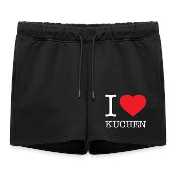 J’adore le gâteau - Short de survêtement femme premium - noir - Devant - AI Model Female 172 light (172cm)