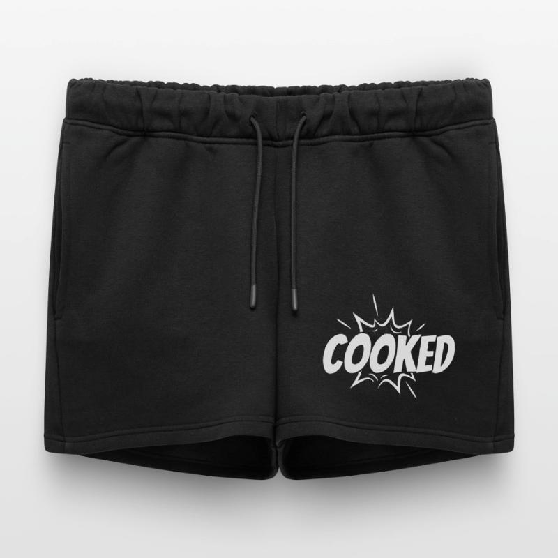 Cooked Explosive Comic Style Women’s Premium Organic Sweatshorts