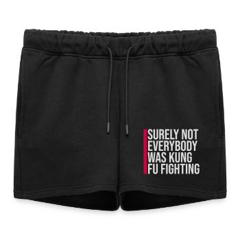 Tout le monde ne se battait sûrement pas contre le désir de kung-fu - Short de survêtement femme premium - noir - Devant - AI Model Female 172 light (172cm)