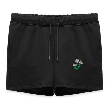Pâquerette - Short de survêtement femme premium - noir - Devant - AI Model Female 172 light (172cm)