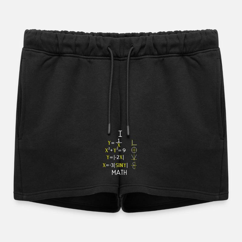 Math Math Math Professeur de mathématiques Mathématicien - Short de survêtement femme premium - noir