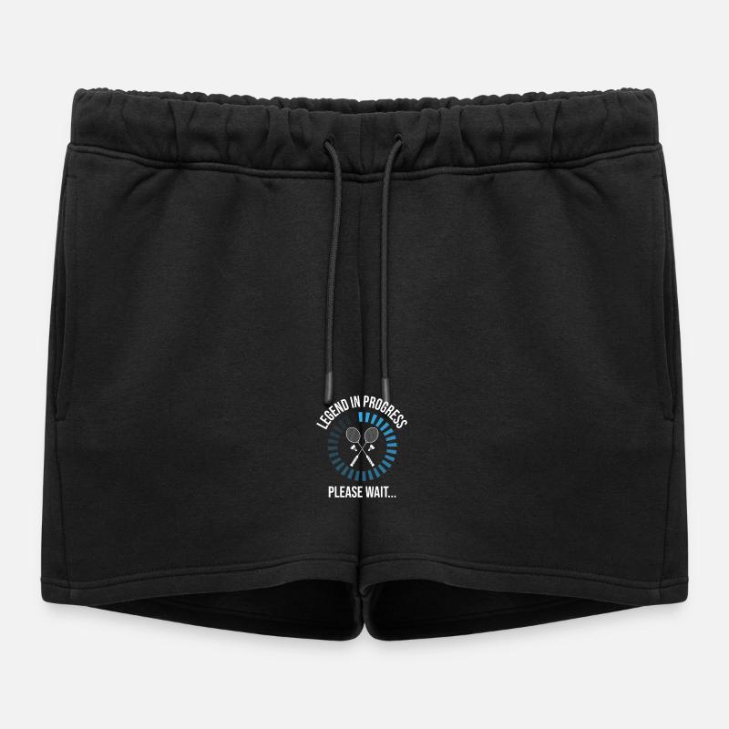 Badminton Legend Loading Bar Legend In Progress - Women’s Premium Organic Sweatshorts - black