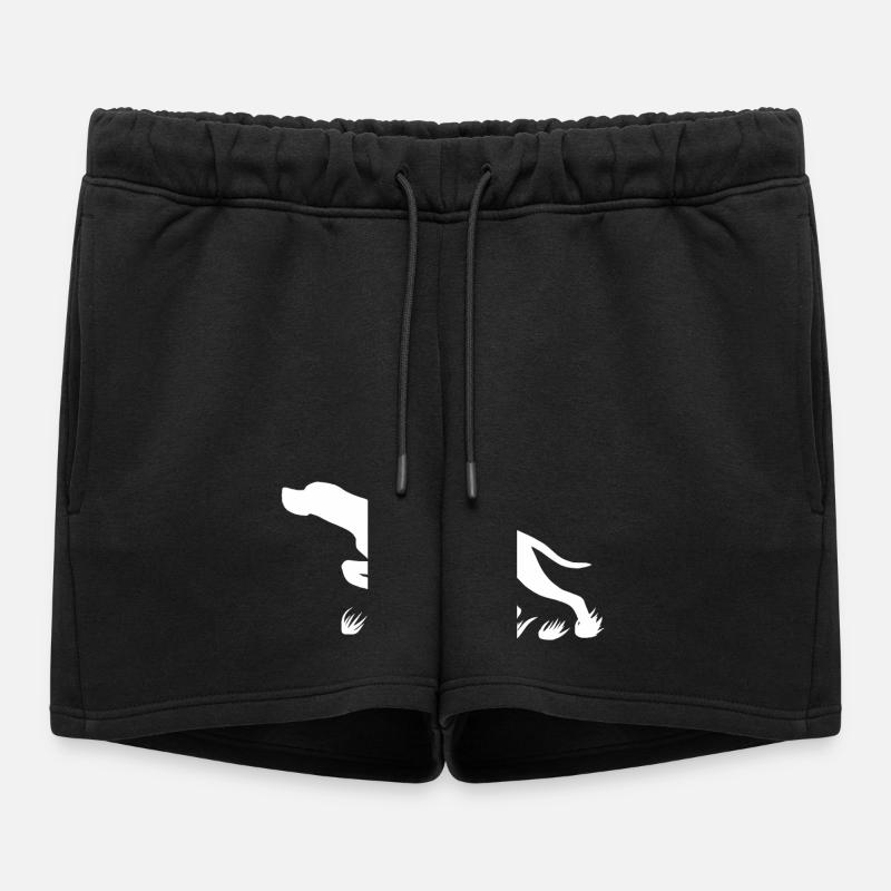 Pointer protruding (white) - Women’s Premium Organic Sweatshorts - black