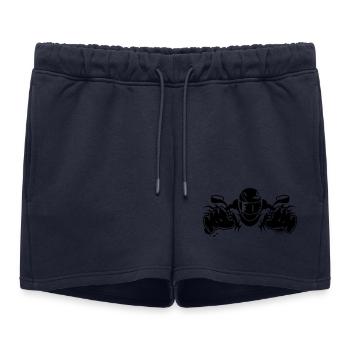 conduire une moto - Short de survêtement femme premium - bleu marine - Devant - AI Model Female 172 light (172cm)