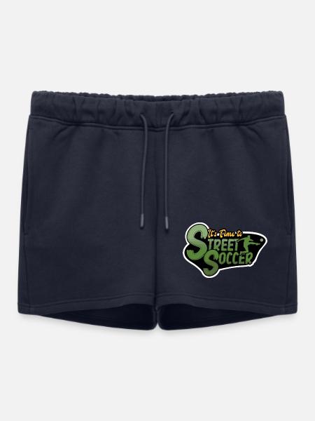 Street Soccer "grünes Monster" - Frauen Premium Organic Sweatshorts - Navy