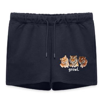 Tiger Roar Funny Tiger Roar for Tigerliebha - Women’s Premium Organic Sweatshorts - navy - Front - AI Model Female 172 light (172cm)