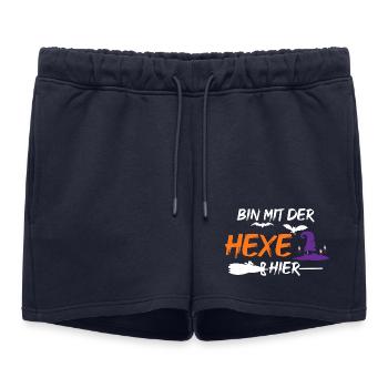 Halloween Witch - Women’s Premium Organic Sweatshorts - navy - Front - AI Model Female 172 light (172cm)