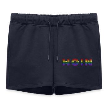 MOIN Rainbow - Short de survêtement femme premium - bleu marine - Devant - AI Model Female 172 light (172cm)