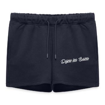 Digne les bains - Short de survêtement femme premium - bleu marine - Devant - AI Model Female 172 light (172cm)