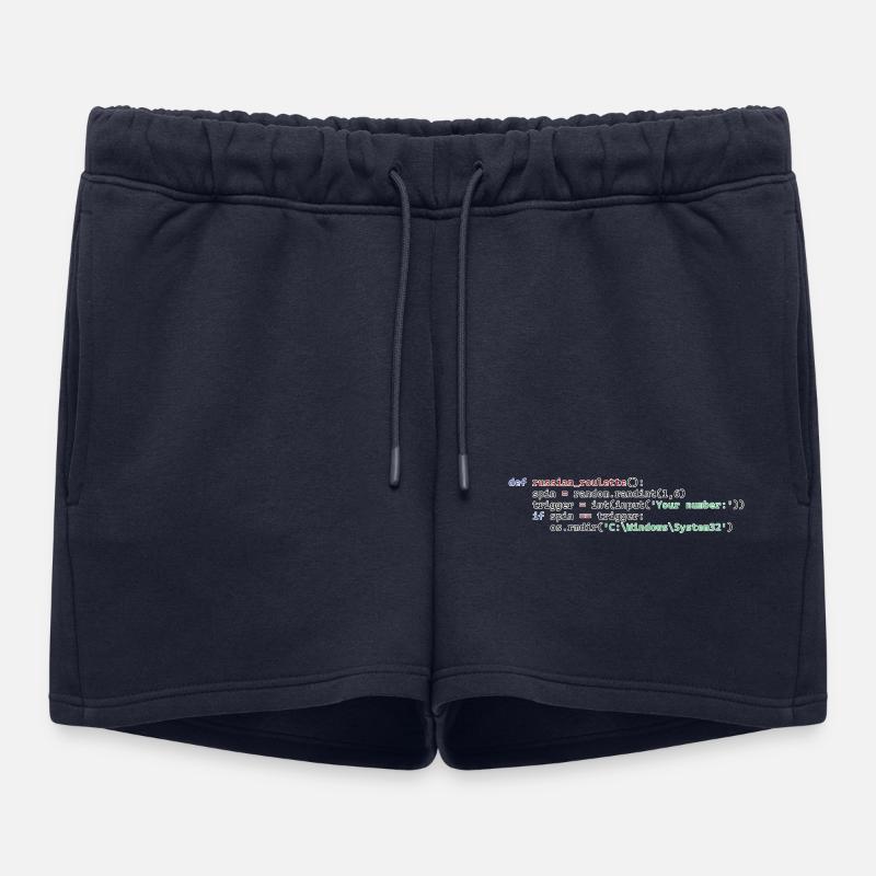 Python Russian Roulette - Women’s Premium Organic Sweatshorts - navy