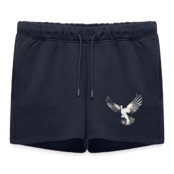 Pigeon | Holy Spirit Shirt | Christian Symbol - Women’s Premium Organic Sweatshorts - navy - Front - AI Model Female 172 light (172cm)