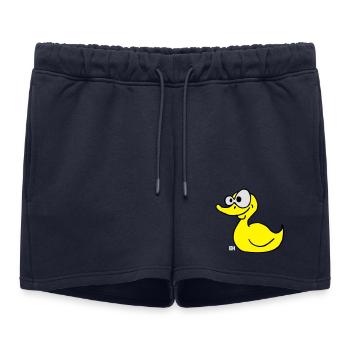 Canard en caoutchouc - Short de survêtement femme premium - bleu marine - Devant - AI Model Female 172 light (172cm)