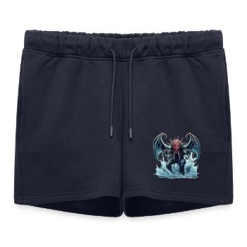 Motif de fantasy cosmique d’horreur de Cthulhu - Short de survêtement femme premium - bleu marine - Devant - AI Model Female 172 light (172cm)