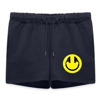 Smiley casque - Short de survêtement femme premium - bleu marine - Devant - AI Model Female 172 light (172cm)