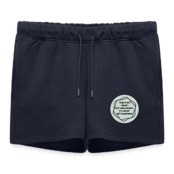 Yoga - Short de survêtement femme premium - bleu marine - Devant - AI Model Female 172 light (172cm)