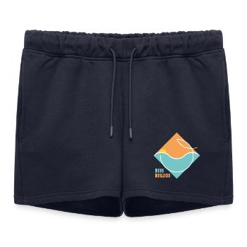 MARE NOSTRUM - Short de survêtement femme premium - bleu marine - Devant - AI Model Female 172 light (172cm)