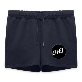 PATRON SUPERVISEUR - Short de survêtement femme premium - bleu marine - Devant - AI Model Female 172 light (172cm)