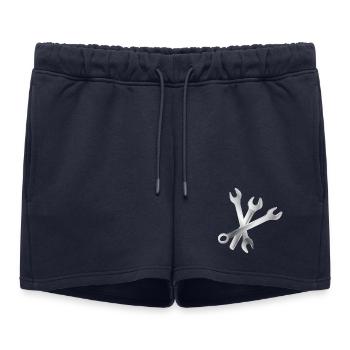 Jeu de clés – Outils et artisanat - Short de survêtement femme premium - bleu marine - Devant - AI Model Female 172 light (172cm)