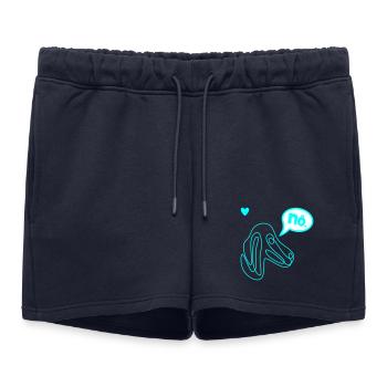 Teckel Têtu - Short de survêtement femme premium - bleu marine - Devant - AI Model Female 172 light (172cm)