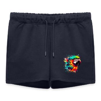 Parrot - Women’s Premium Organic Sweatshorts - navy - Front - AI Model Female 172 light (172cm)
