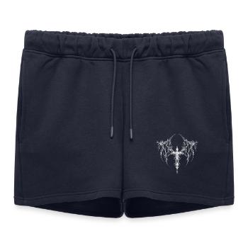Logo de l’ornement de la croix épineuse - Short de survêtement femme premium - bleu marine - Devant - AI Model Female 172 light (172cm)