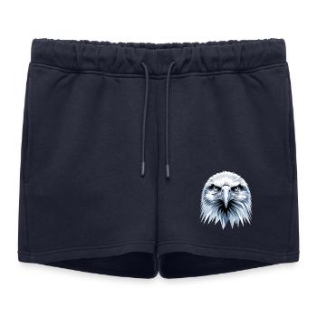 Aigle Pygargue à tête blanche Aigle royal Pygargue à queue blanche - Short de survêtement femme premium - bleu marine - Devant - AI Model Female 172 light (172cm)