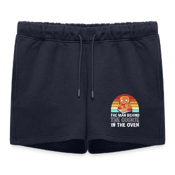 Futurs papas, futurs pères - Short de survêtement femme premium - bleu marine - Devant - AI Model Female 172 light (172cm)