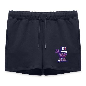 Casquette d’oiseau - Short de survêtement femme premium - bleu marine - Devant - AI Model Female 172 light (172cm)