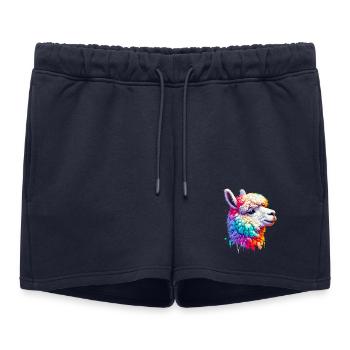 Alpaga - Short de survêtement femme premium - bleu marine - Devant - AI Model Female 172 light (172cm)