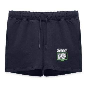 Codage : Penser au lieu d’appartenir - Short de survêtement femme premium - bleu marine - Devant - AI Model Female 172 light (172cm)
