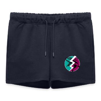 Requin Électrique Fendu - Short de survêtement femme premium - bleu marine - Devant - AI Model Female 172 light (172cm)