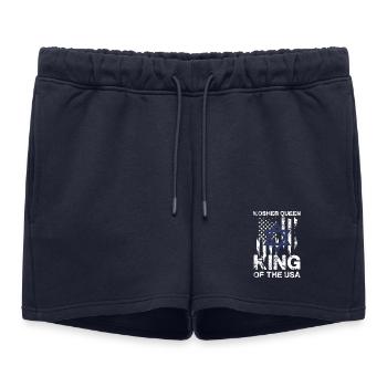 Reine casher King Of The USA Flag Star - Short de survêtement femme premium - bleu marine - Devant - AI Model Female 172 light (172cm)