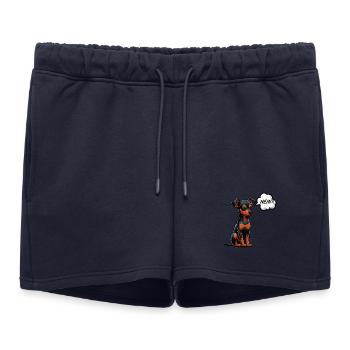 Pas de Pinscher miniature Pinscher Propriétaire de Pinscher - Short de survêtement femme premium - bleu marine - Devant - AI Model Female 172 light (172cm)