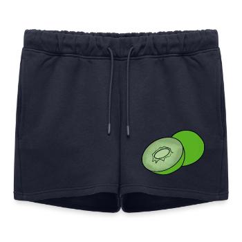 Delicious Fruit Kiwi - Women’s Premium Organic Sweatshorts - navy - Front - AI Model Female 172 light (172cm)