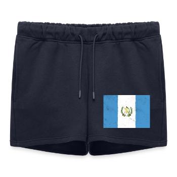 Drapeau du Guatemala – Liberté et Histoire - Short de survêtement femme premium - bleu marine - Devant - AI Model Female 172 light (172cm)