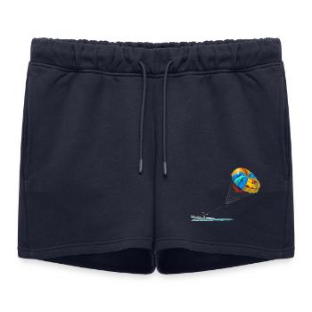 Parachute ascensionnel - Short de survêtement femme premium - bleu marine - Devant - AI Model Female 172 light (172cm)