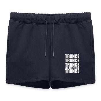 Trance Trance Trance - Short de survêtement femme premium - bleu marine - Devant - AI Model Female 172 light (172cm)