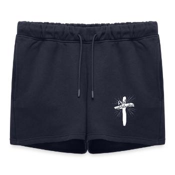 Ranimé - Short de survêtement femme premium - bleu marine - Devant - AI Model Female 172 light (172cm)