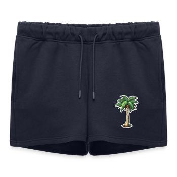 Palmier - Short de survêtement femme premium - bleu marine - Devant - AI Model Female 172 light (172cm)