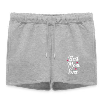 Beste Mutter aller Zeiten - Frauen Premium Organic Sweatshorts - Grau meliert - Vorne - AI Model Female 172 light (172cm)