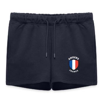 Angers France Shield Emblem - Women’s Premium Organic Sweatshorts - navy - Front - AI Model Female 172 light (172cm)