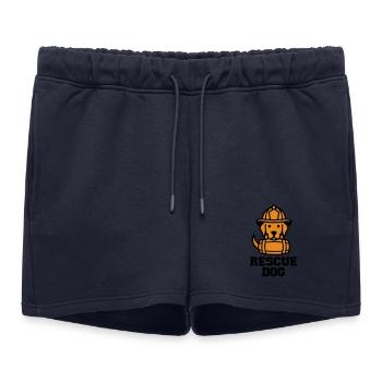 Rescue Dog Rettungshund Icon - Women’s Premium Organic Sweatshorts - navy - Front - AI Model Female 172 light (172cm)
