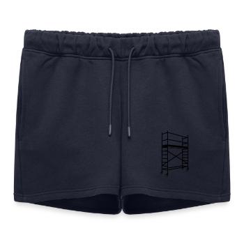Échafaudage à roulettes – image de l’ombre - Short de survêtement femme premium - bleu marine - Devant - AI Model Female 172 light (172cm)