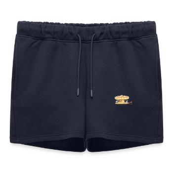 Carrousel Enchanté Illustration Unisexe - Short de survêtement femme premium - bleu marine - Devant - AI Model Female 172 light (172cm)